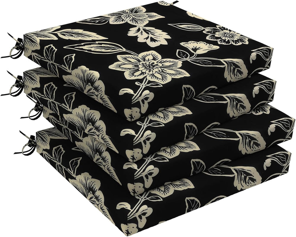 DYTXIII Set of 4 Outdoor Chair Cushions, Water Resistant 18.5"x16"x...