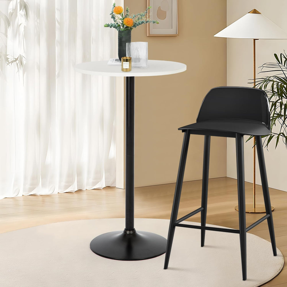 FDW Pub Table 40 Inch Height Cocktail Table Round Bistro Bar Table for Home a...