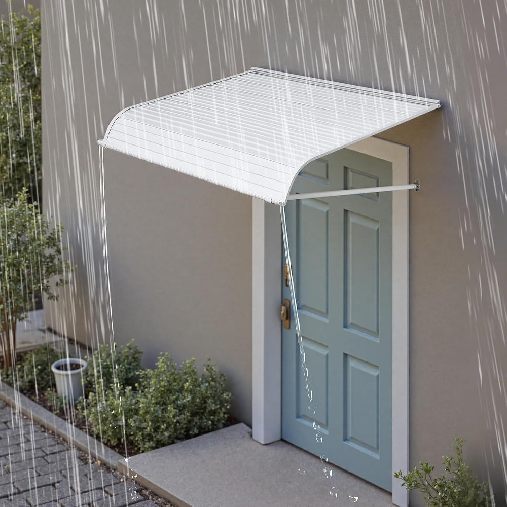 VEVOR Aluminum Awning 48 x 42 in, Durable Window Awning Door Canopy, Lightwei...