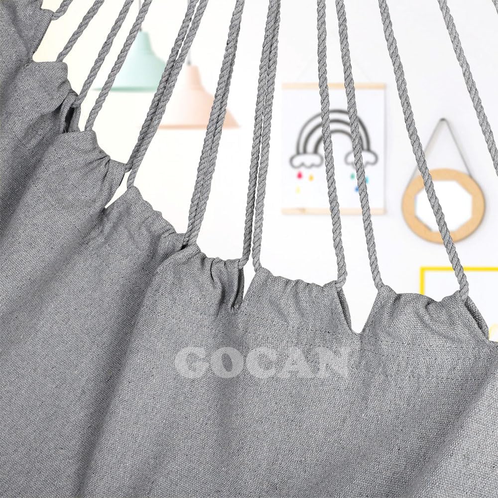 GOCAN Large Hammock Swing Chair, 39.4 x 53.1in with Metal Spread(Grey)
