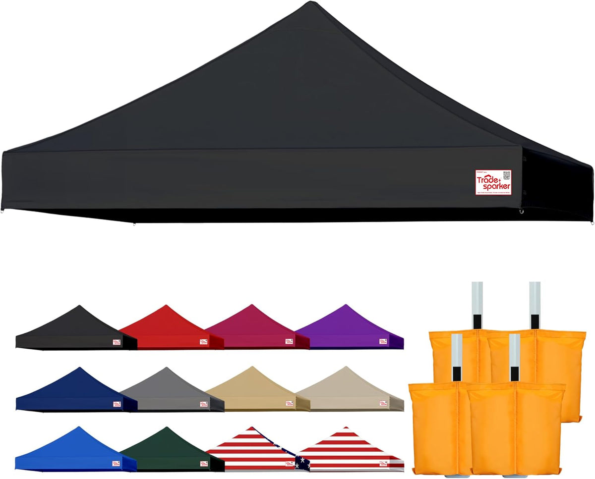 tradesparker 10x10 commercial pop up canopy replacement top-windproof, main product view