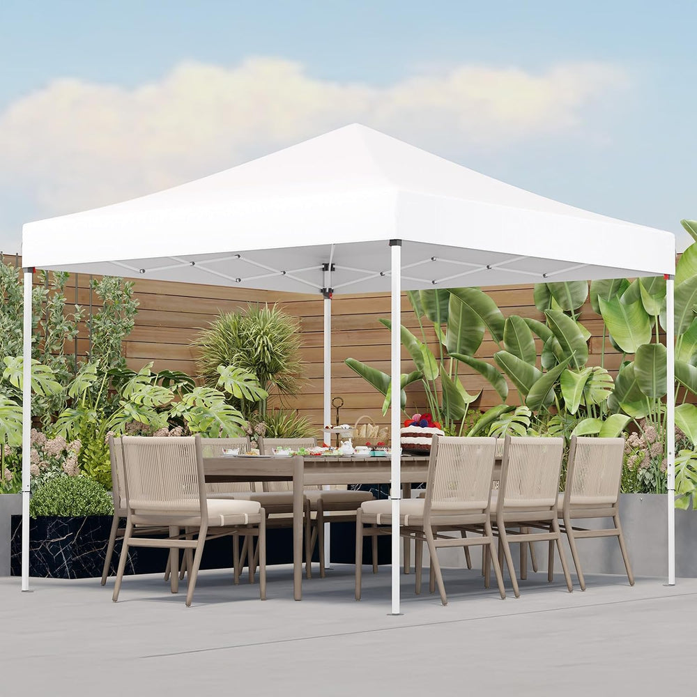 Shades 10x10 Pop Up Canopy, Heavy Duty Beach Tent with Carrying Bag for Easy ...