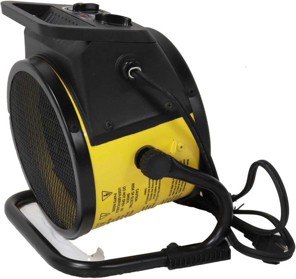 Dura Heat EUH1465 Electric Forced Air Heater with Pivoting Base 5,120 BTU, Ye...
