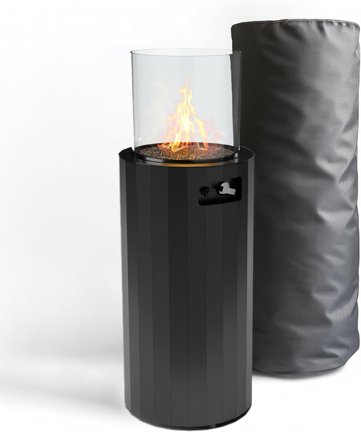 planika bino outdoor gas fireplace - fire column, main product view