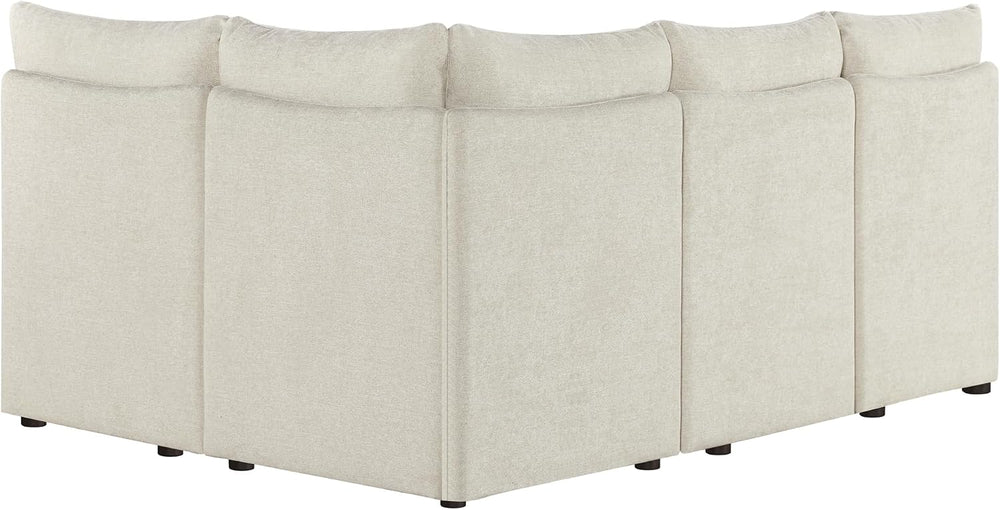 CHITA Breakfast Nook Bench with Storage, Banquette Seating, 4 Seats, Linen