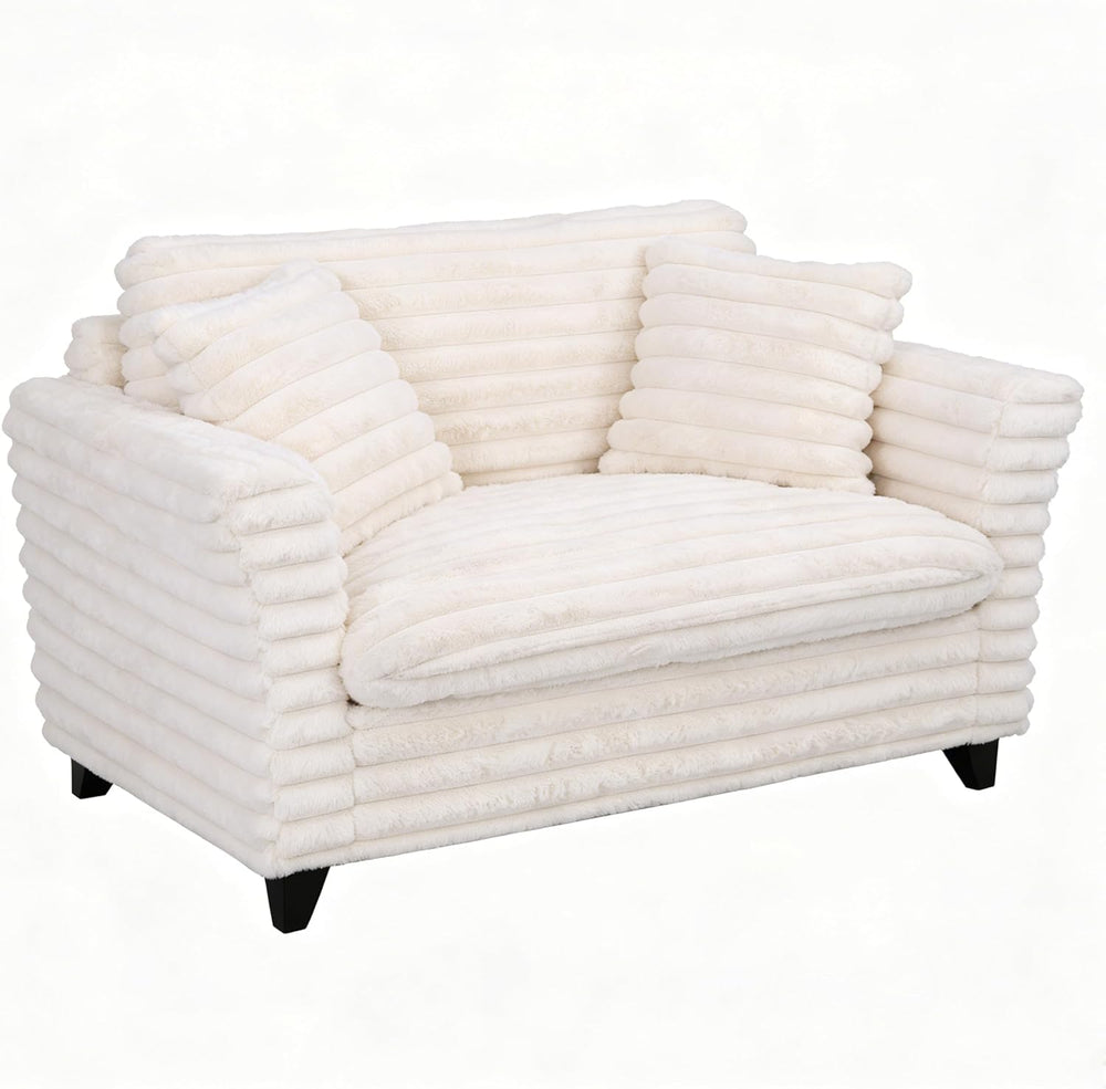ERYE Oversized Corduroy Upholstered Accent Chair Comfy Reading Sofa Chair for...