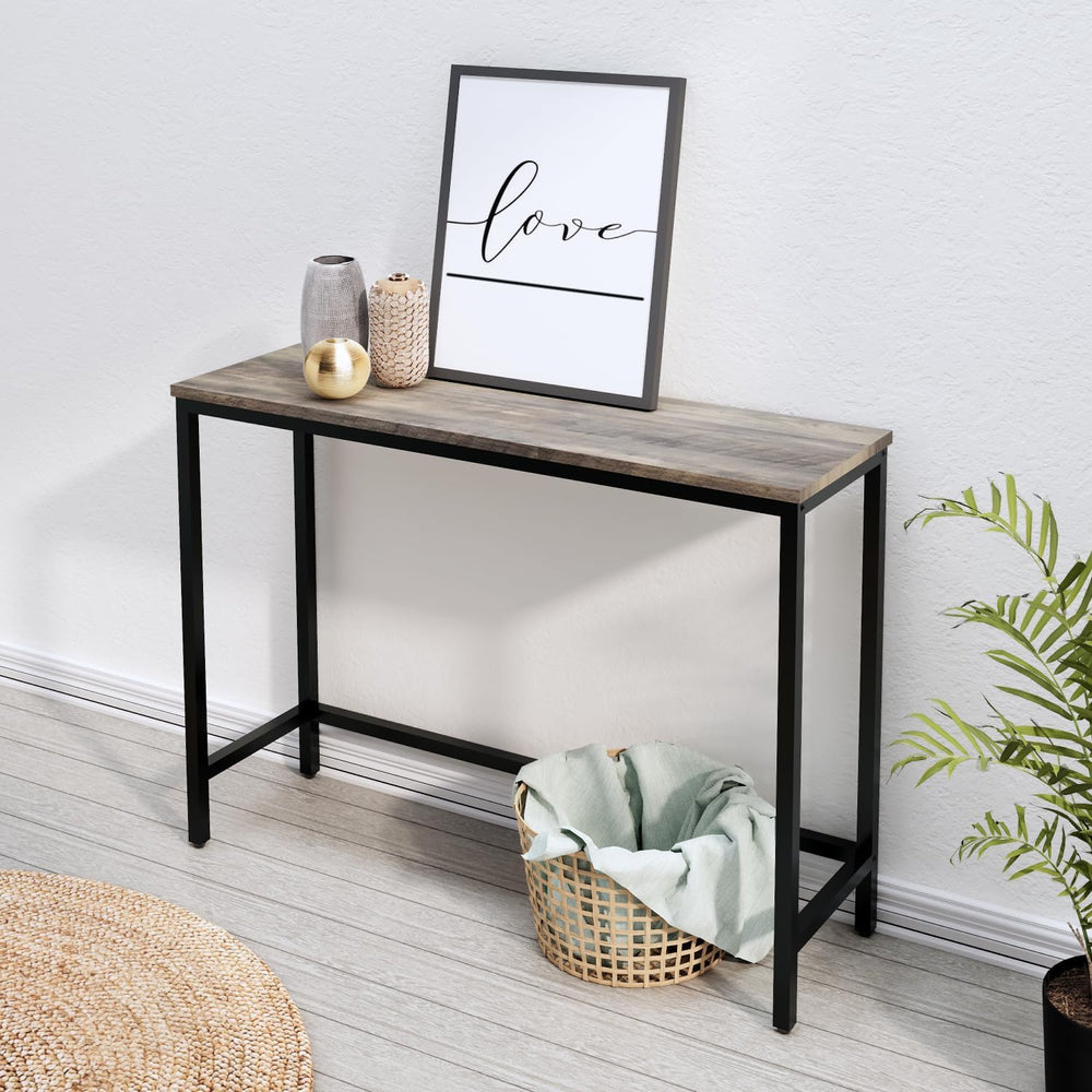 Timberer 39.4” Console Table Hallway Entrance Table Sofa Table Behind Couch
