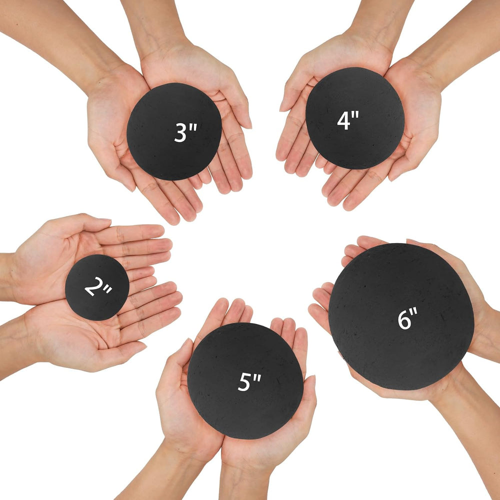 Skyflame 6 Inch Black Round Fire Stones Reusable Fire Pit Balls