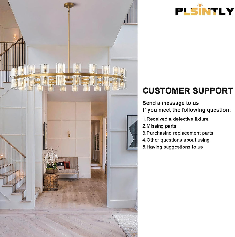 Alabaster Rectangular Chandelier for Dining Room, L54in Modern Chandeliers, A...