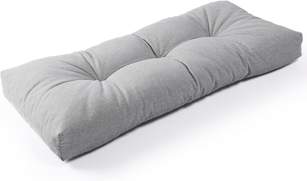 SUNROX LokGrip Non Slip Tufted Memory Foam Bench Cushion, FadeShield Water Re...