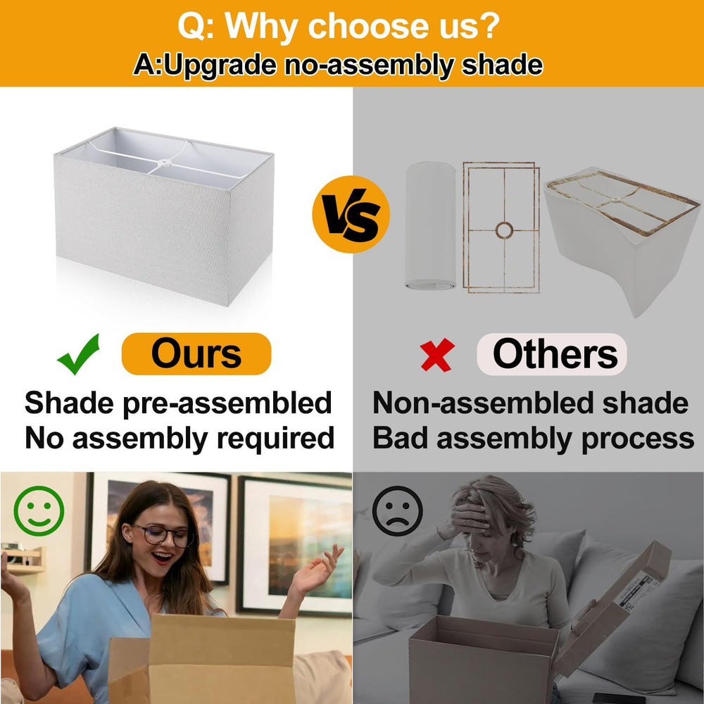 21" Touch Bedside lamps with 2 USB & AC Outlets, 3-Way Dimmable Beds...
