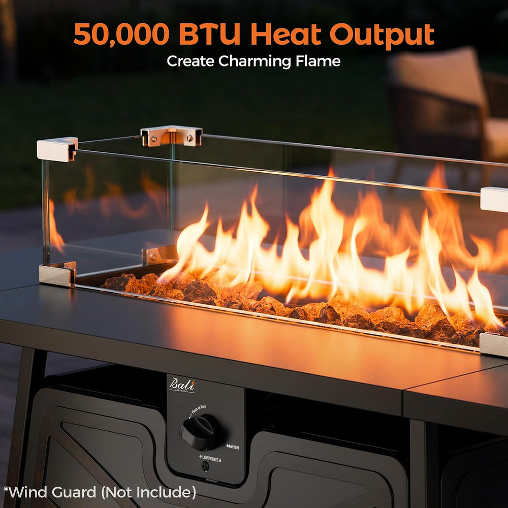 Propane Fire Pit Patio Outdoor Fire Pit Table Large Firepits for Outside
