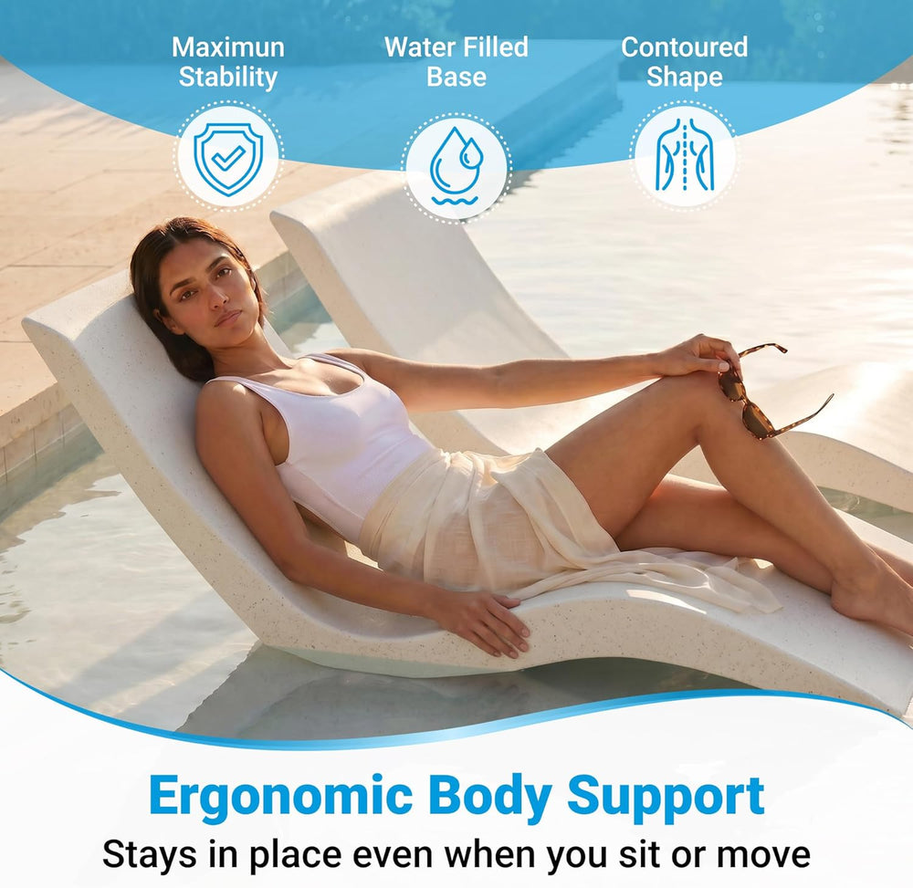 Aqua Outdoors Pool Lounge Chairs, Pool Chairs for in Pool, 9-in Water Depth