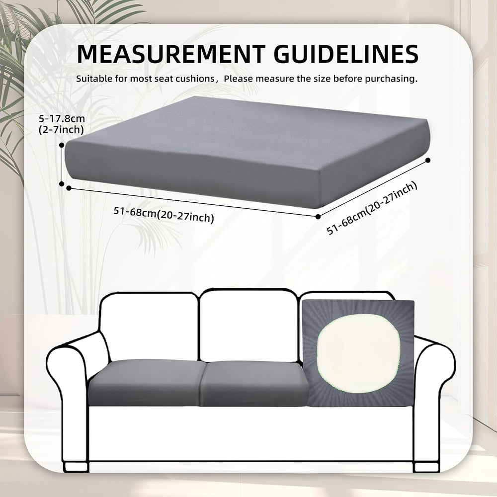 8 Pcs Outdoor Cushion Covers, Patio Sofa Cushion Covers Replacement