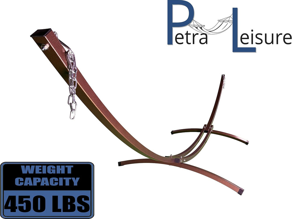15 Ft Indoor/Outdoor Powder Coated Galvanized Steel Arc Hammock Stand. Strong...