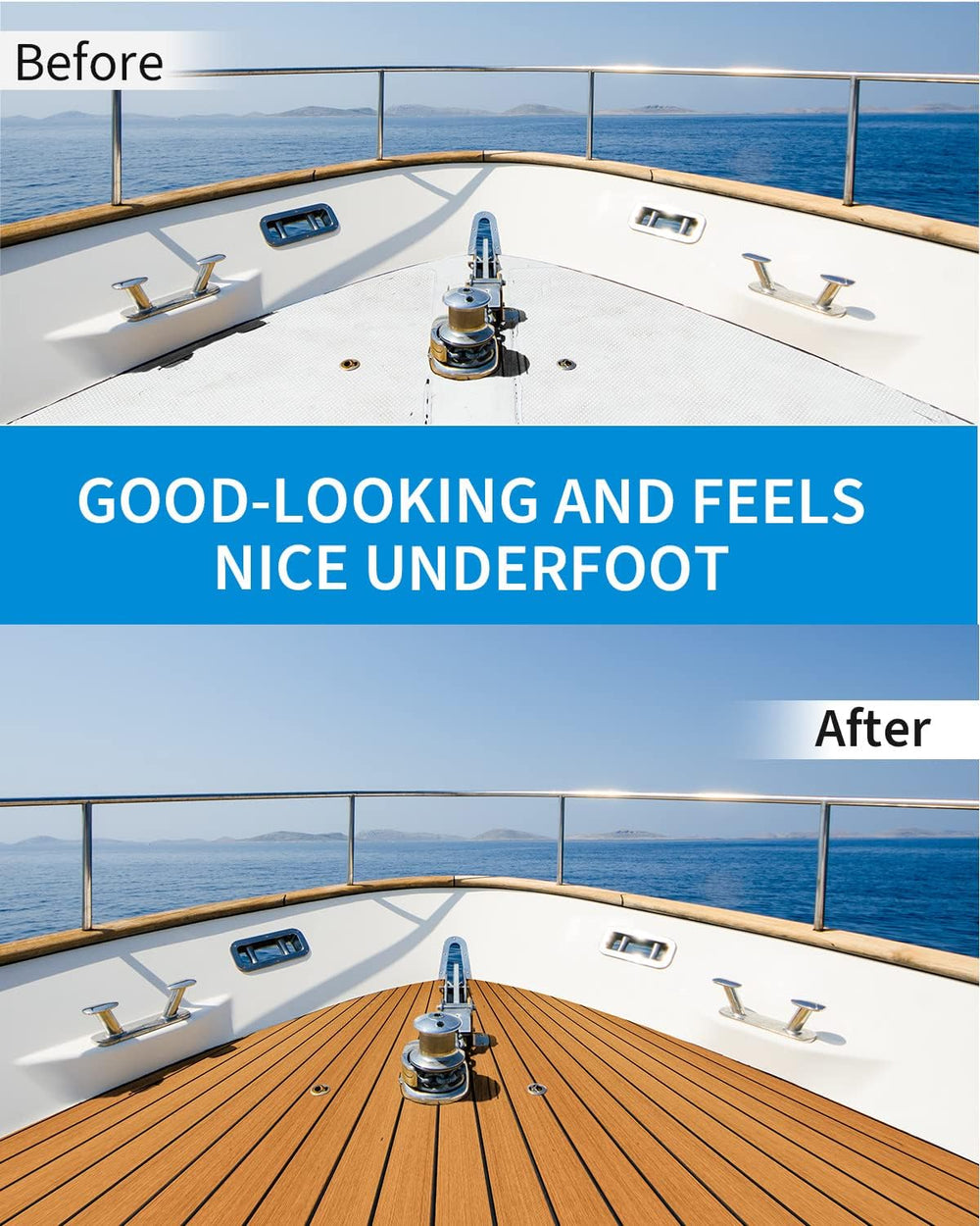 OCEANBROAD Boat Flooring 96''x16.8''/28.8''/36'&#...