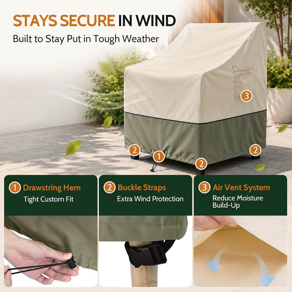 COSFLY Patio Furniture Chair Covers Waterproof, 32"W x 37"D x 36&qu...