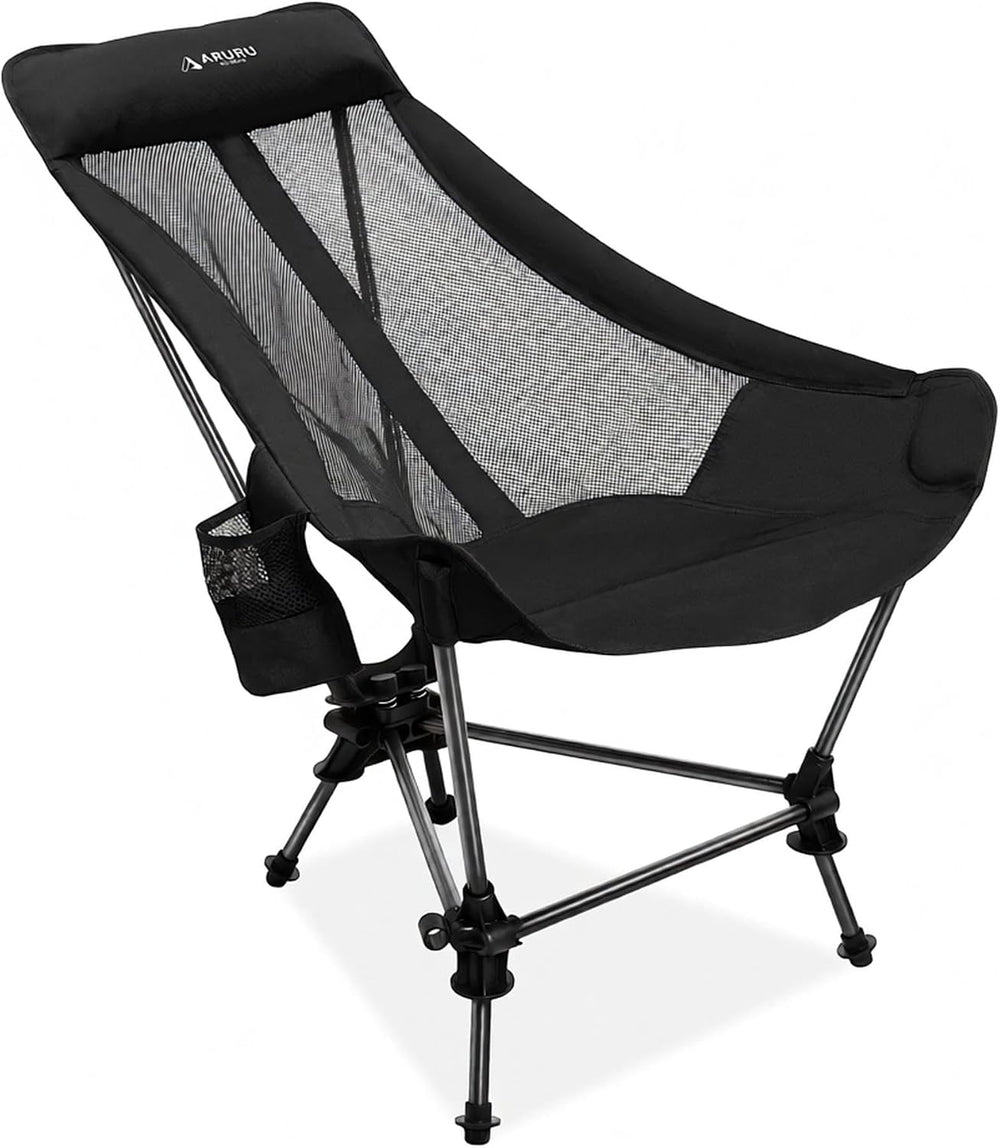 Portable Folding Rocking Camping Chair with High Back Beach Chair