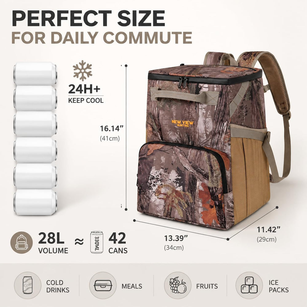 Backpack Cooler, 42 Can 16mm Leakproof Soft Cooler Backpack, Waterproof &...