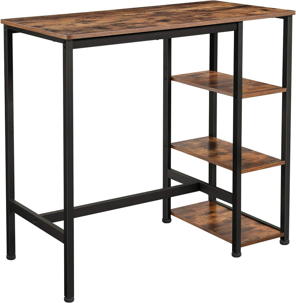 VASAGLE Bar Table with Sturdy Metal Frame, Easy Assembly, Industrial Design, ...