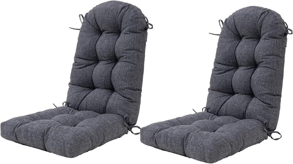 Outdoor Rocking Chair Cushion Set of 2 for Adirondack Chair, High Back Patio ...