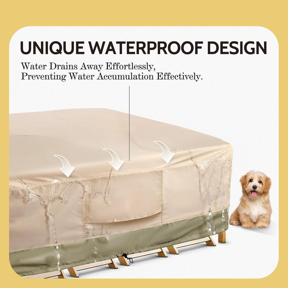 COSFLY Patio Furniture Covers Waterproof 600D Oxford, 108"L x 82"W ...