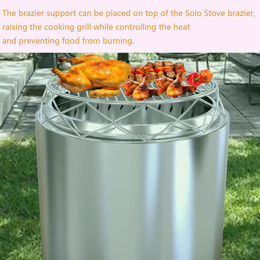 Cooking Grates for 19.5" Solo Stove Bonfire Grill Wood Fire Pit Stand
