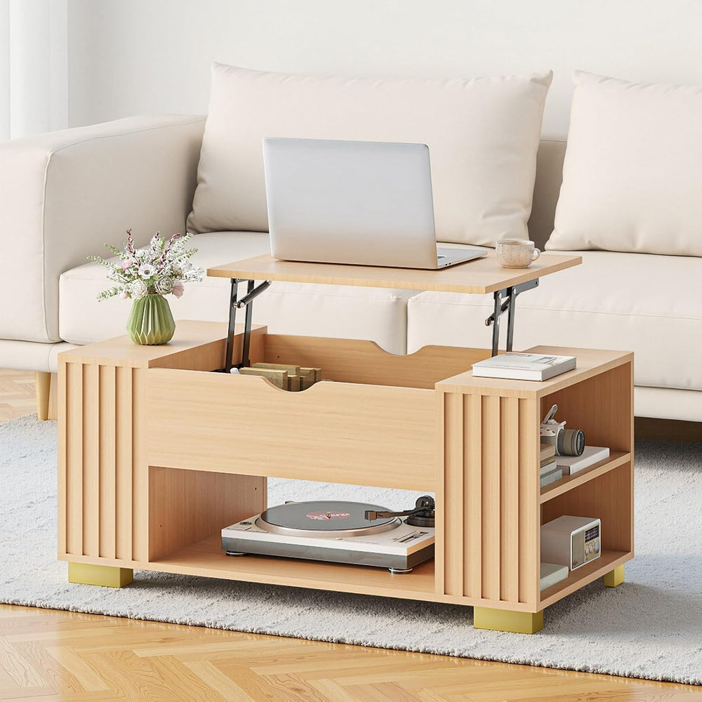 COMHOMA Lift Top Coffee Tables for Living Room, 39" Center Table with Hi...