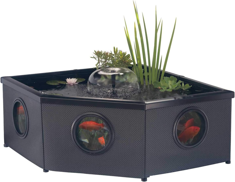 Blagdon Affinity Grand Corner Living Water Feature Patio Pool Pond, with Inpo...