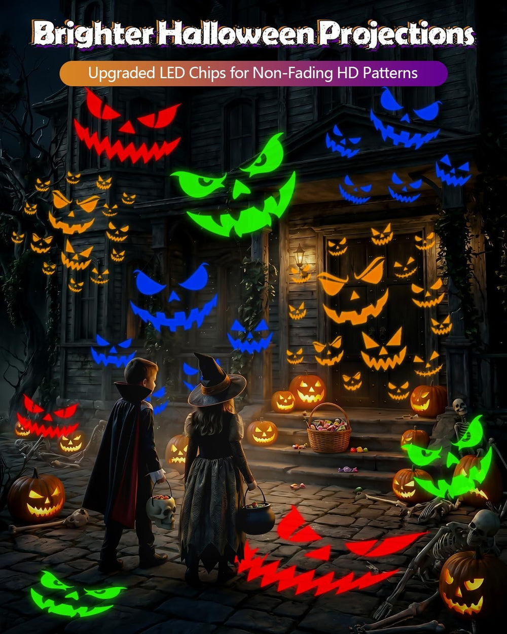Ultra Bright Halloween Projector Lights Outdoor, Moving Eye Projection