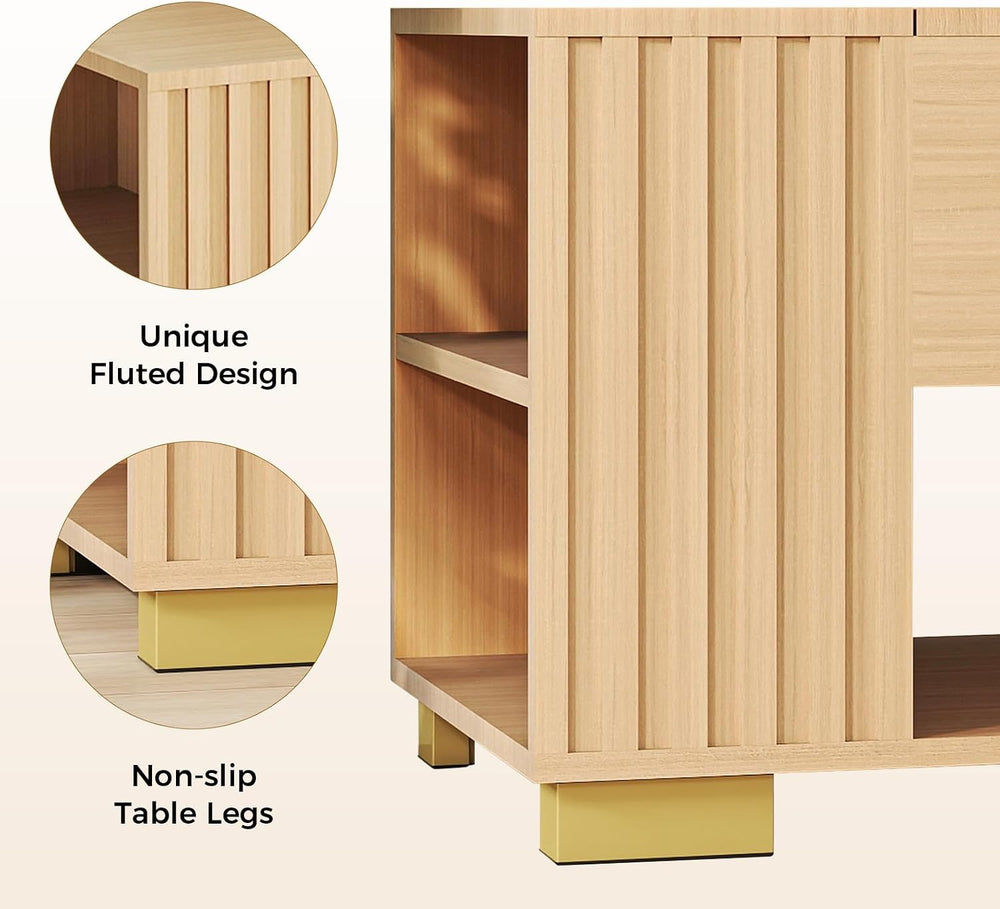 COMHOMA Lift Top Coffee Tables for Living Room, 39" Center Table with Hi...