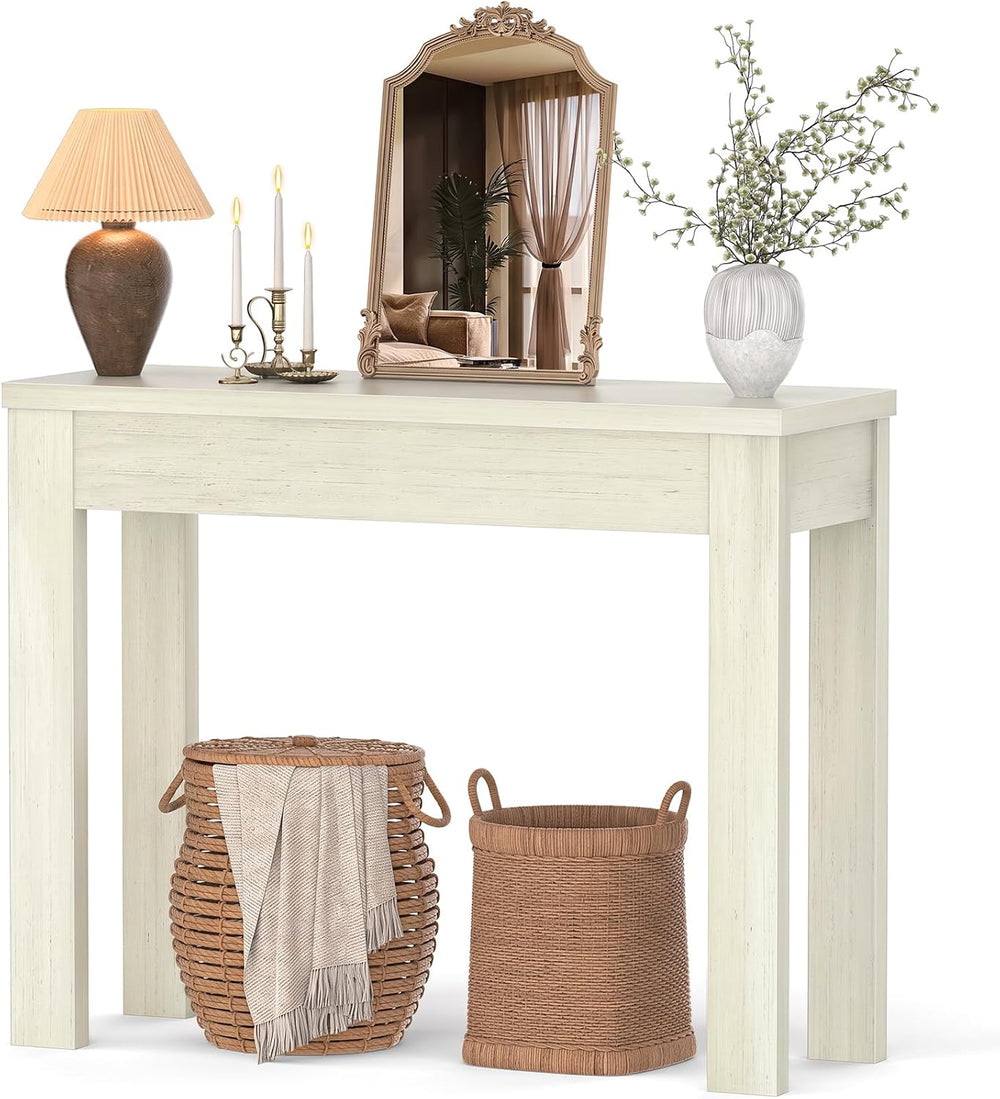 Armocity Console Table for Entryway, 32" Farmhouse Sofa Tables Narrow Long