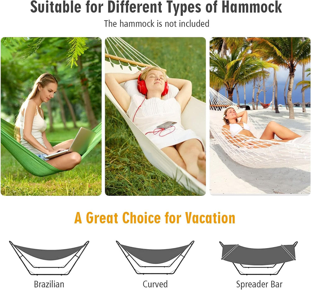 Giantex Universal 2 Person Hammock Stand Only, 450LBS Capacity