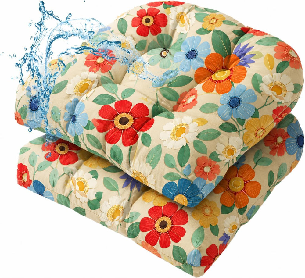 Patio Outdoor Chair Cushions Set of 2 Waterproof 19.5" x 19.5" x5&q...