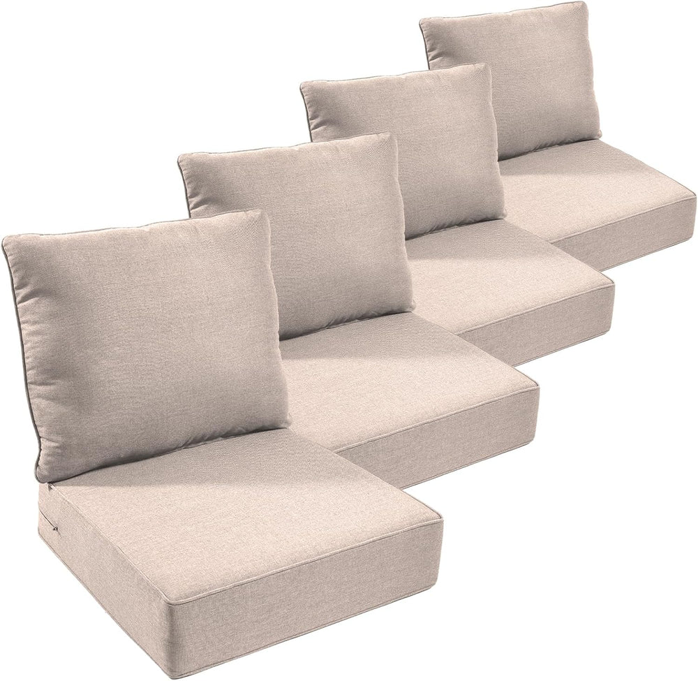 Outdoor Furniture Cushions, 6 inch Thick Seat Cushions for Outdoor Furniture,...