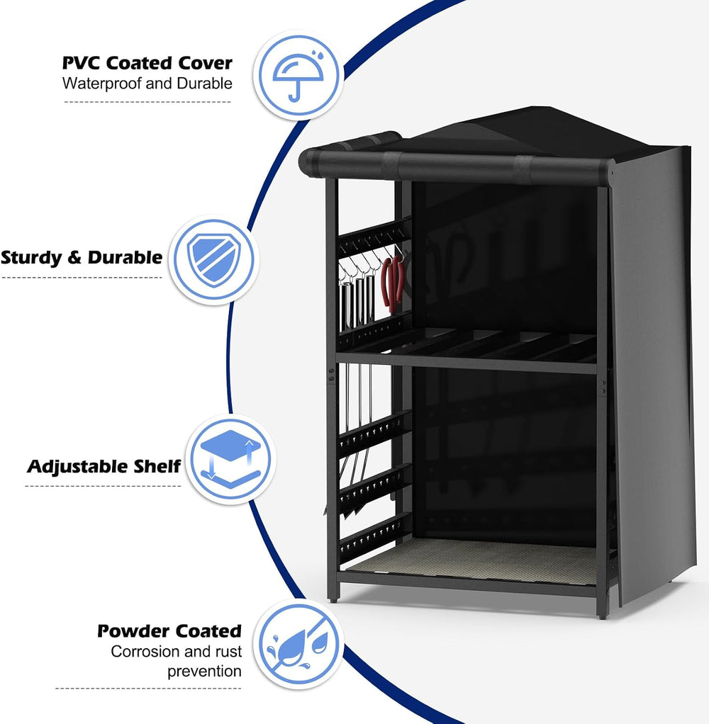 Storage Station for Solo Stove Bonfire, Yukon, Ranger, Firewood Rack Outdoor ...