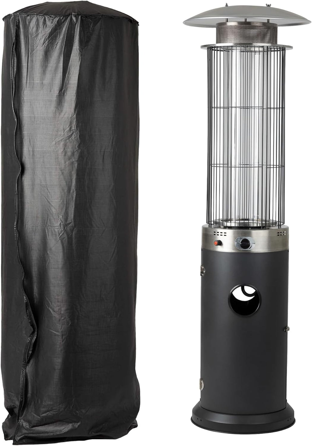 70" Patio Heater Cover for Standing Gas Heaters with 21" Reflector