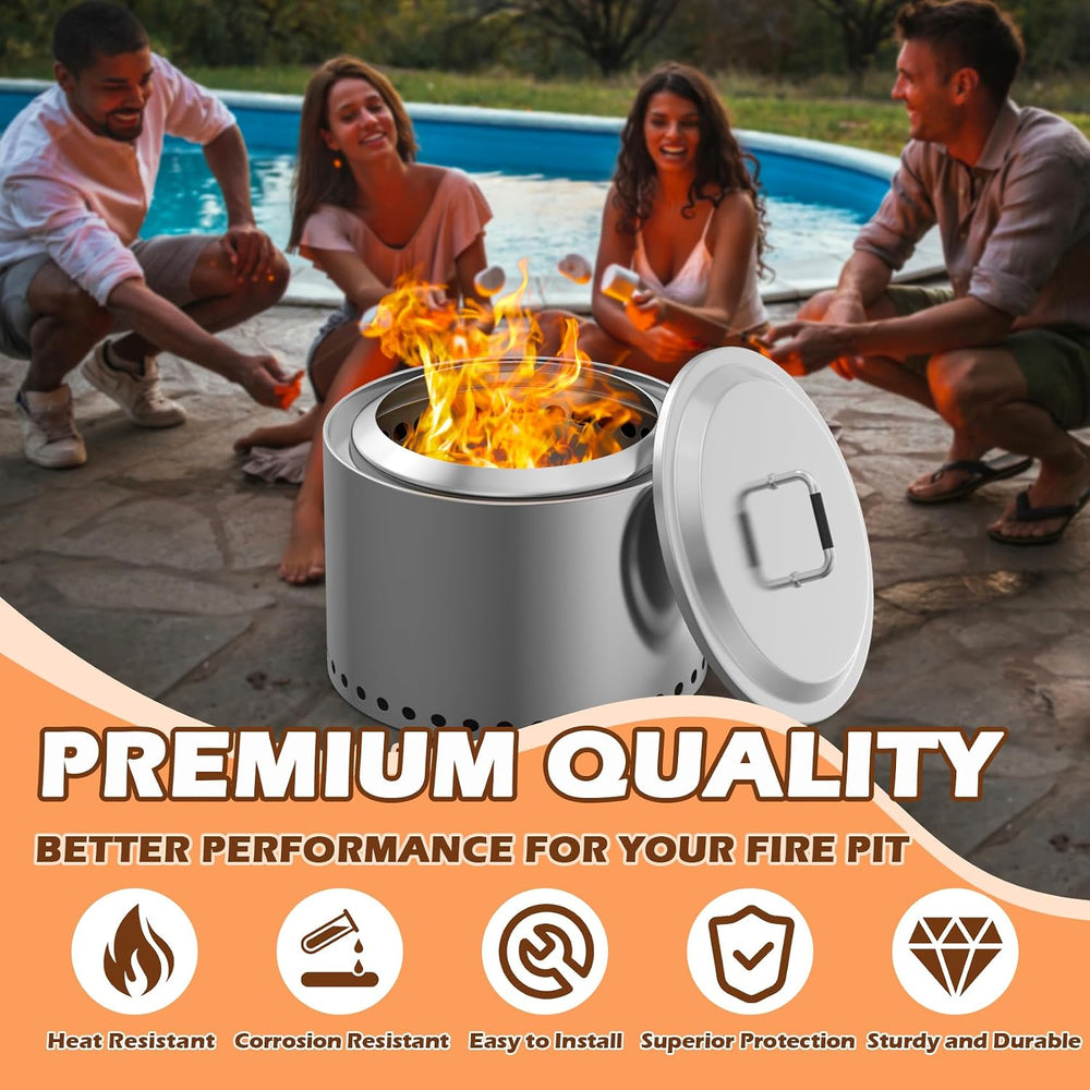 Fire Pit Lid for Solo Stove Yukon 27" Accessories, Round Fire Pit Cover ...