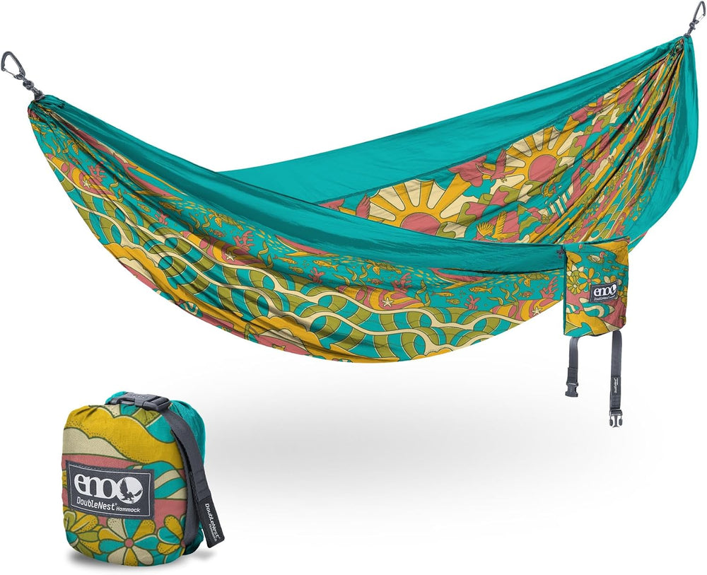 ENO, Eagles Nest Outfitters DoubleNest Lightweight Camping Hammock, 1 to 2 Pe...