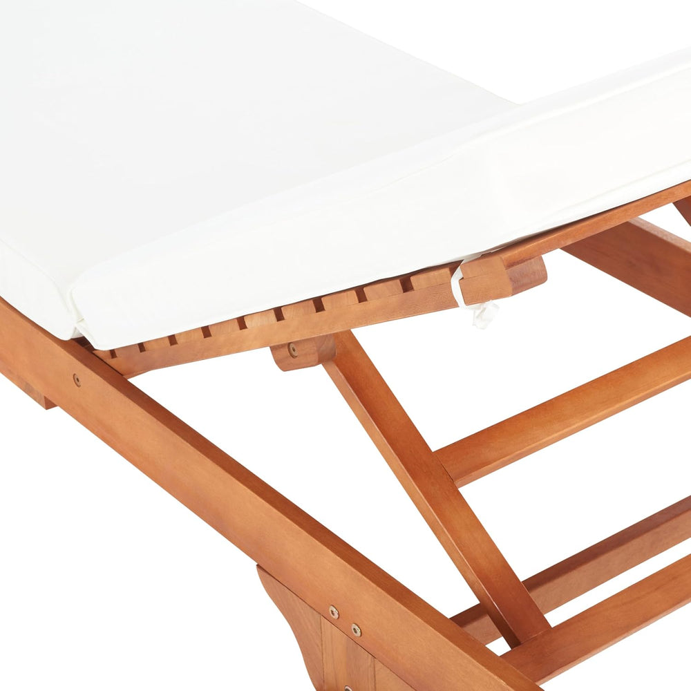 SAFAVIEH Outdoor Collection Newport Natural/ Beige Cushion Built-in Side Tabl...