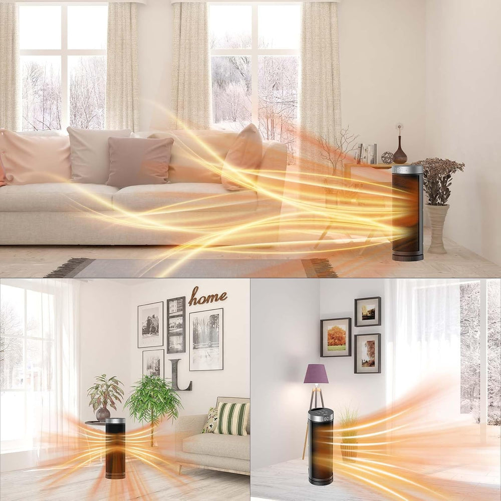 JIBUFI 17 Inches Space Heaters for Indoor Use, 1500W Electric Heaters