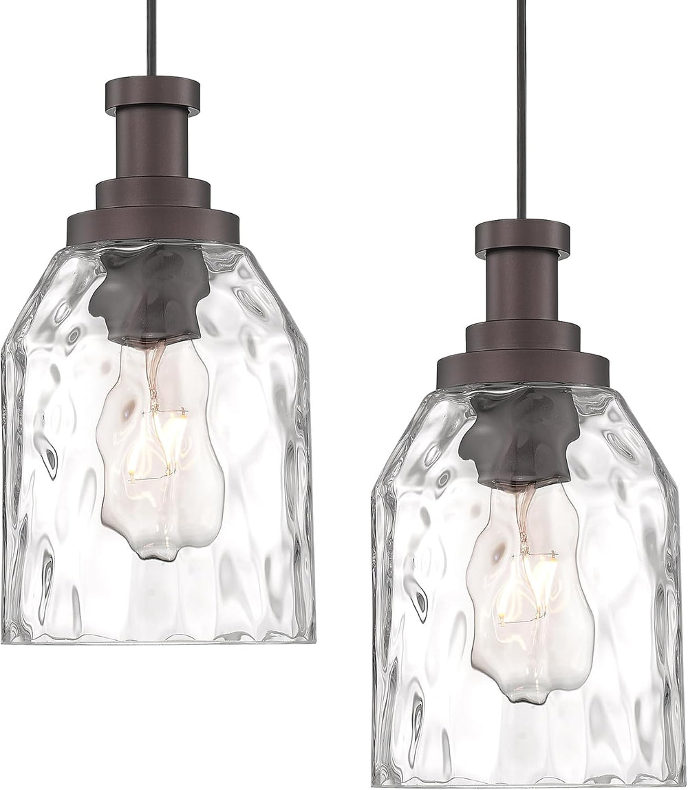 zeyu Modern Pendant Lights Kitchen Island 2 Pack, 1-Light Hanging Pendant Lig...