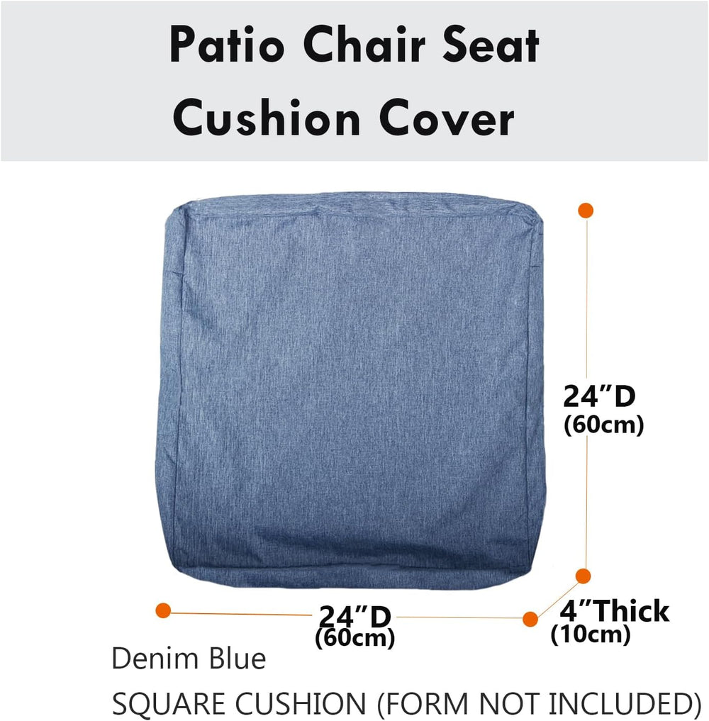 Patio Seat Cushion Covers,Washable Slip Covers Replacement,Waterproof Outdoor...