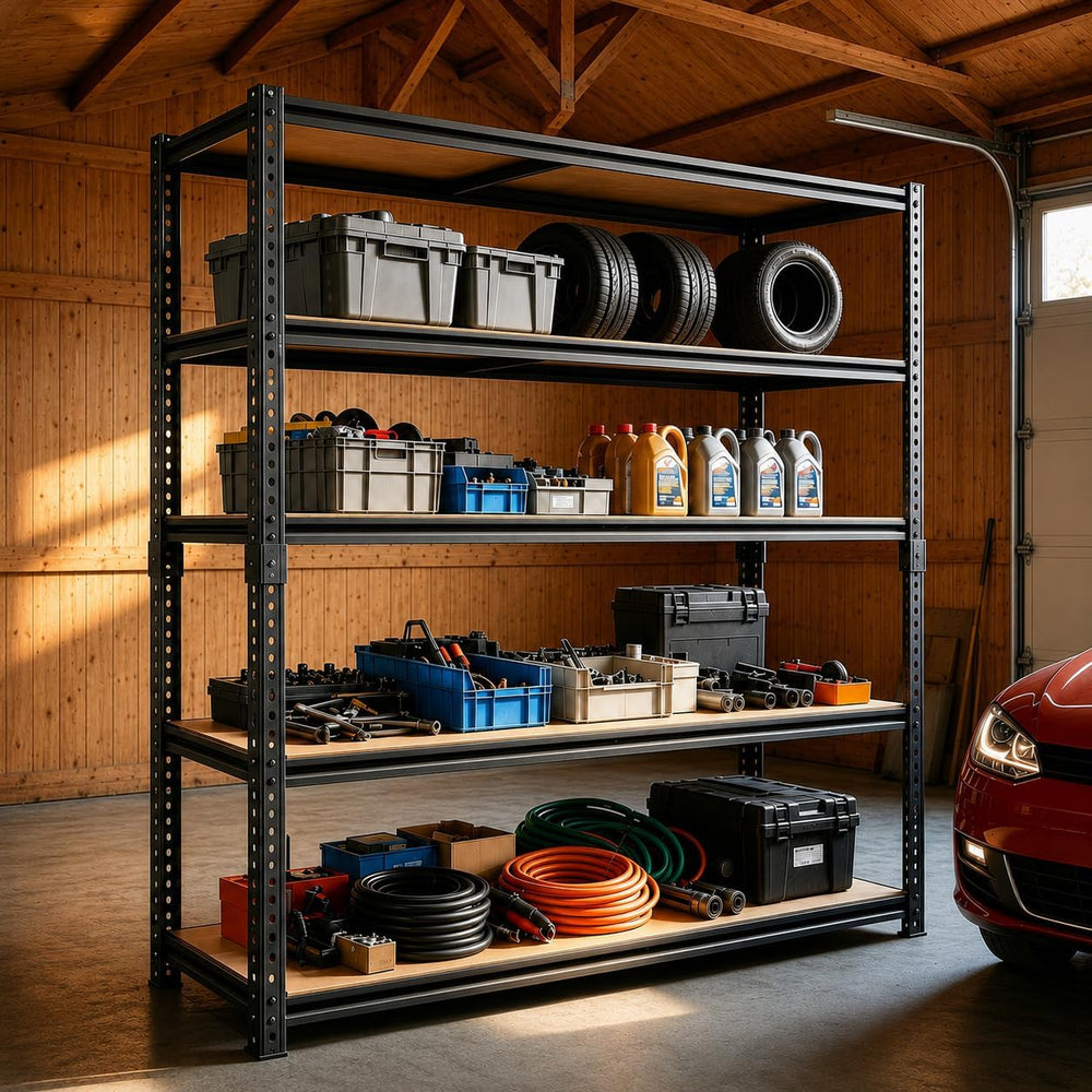 Garage Shelving，5-Tier Adjustable Storage Shelves,3080LBS Capacity Heavy Duty...