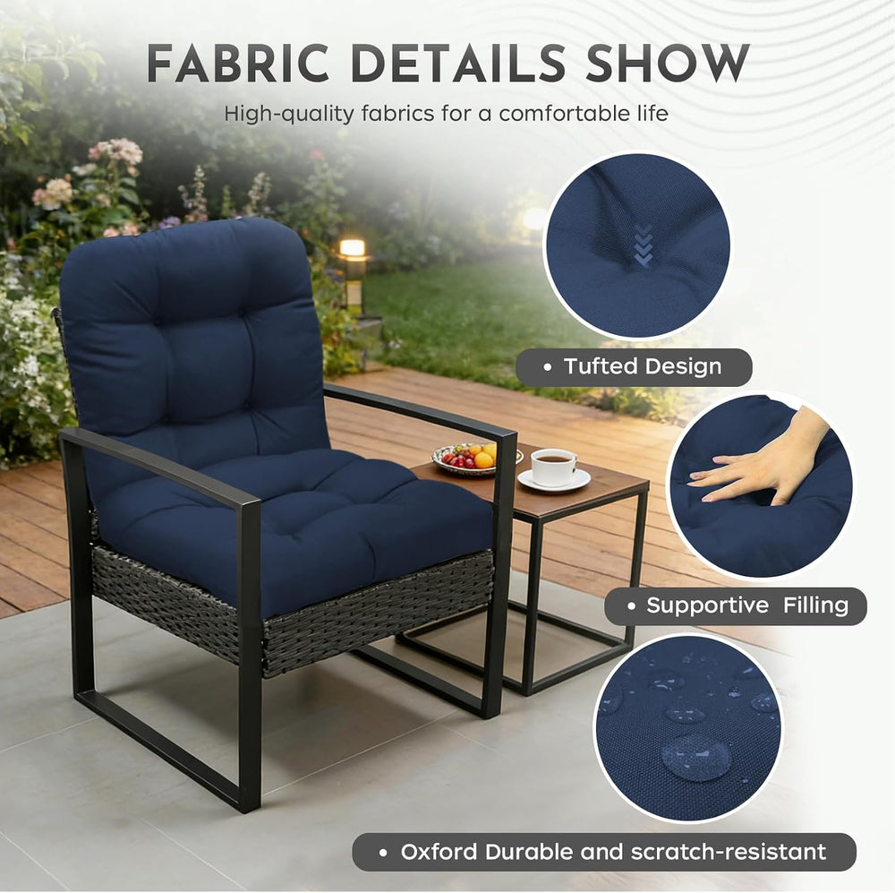 Patio Outdoor Chair Cushions Set of 2 Waterproof 19.5" x 19.5" x5&q...