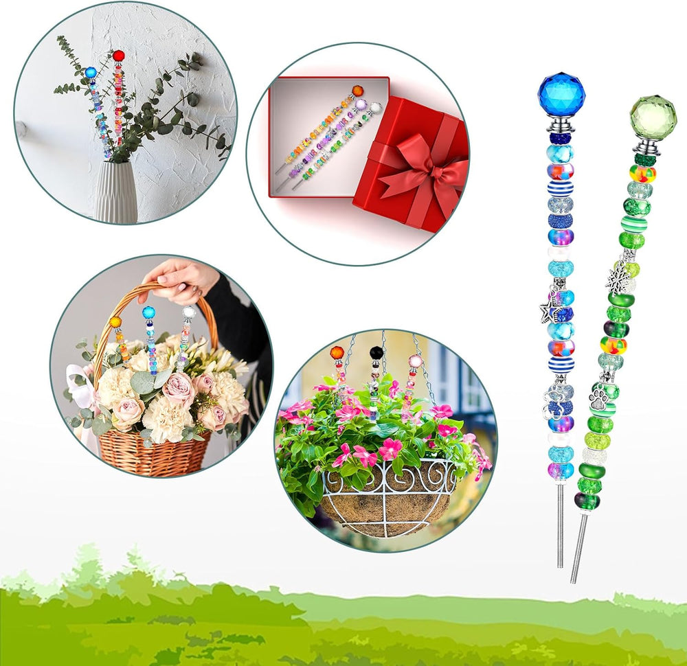 Tigeen 236 Pcs Garden Stake DIY Fairy Wand Plant Stake, Modern