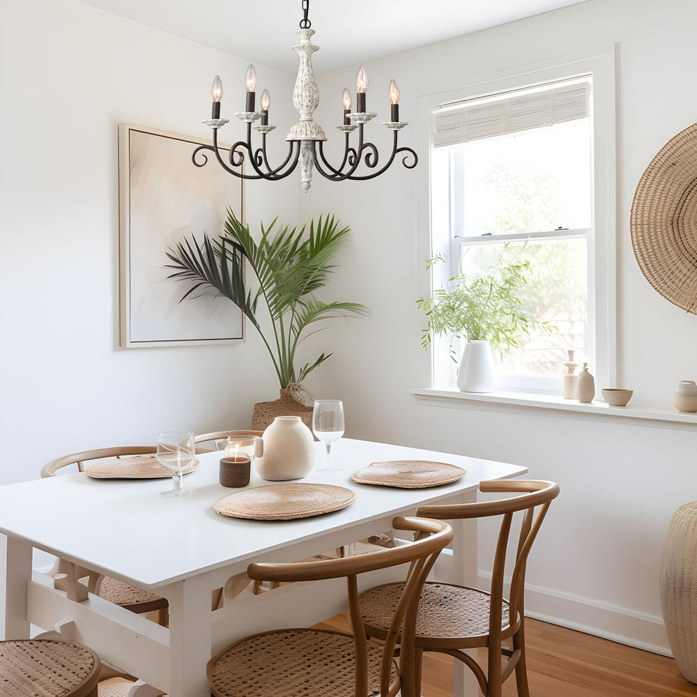 Rustic French Country Chandelier for Dining Room