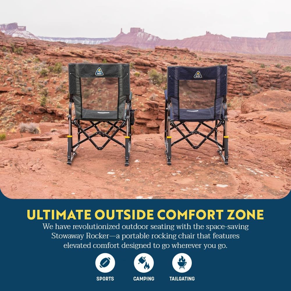 GCI Outdoor Stowaway Rocker - Hunter Topo