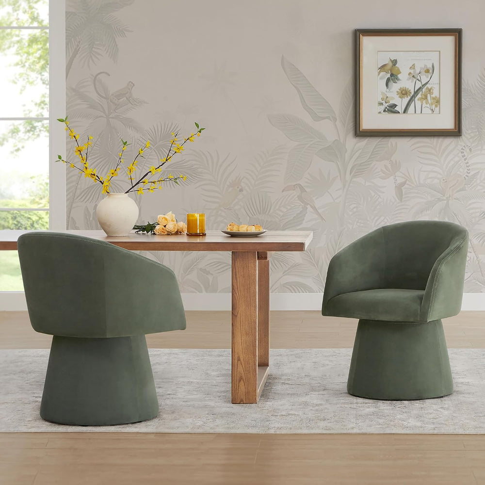 KISLOT Swivel Dining Chairs Modern Accent Armchair Side Deskchair for Diningr...