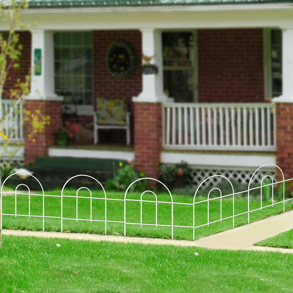 Decorative White Garden Fence Border 18inX50ft Flower Bed Garden Fencing
